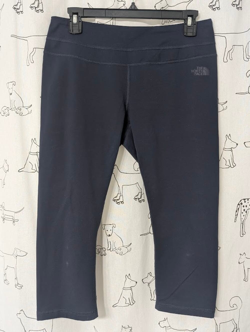 The North Face Womens Flash Dry Navy Crop Athletic Workout Gym Yoga Pants Large